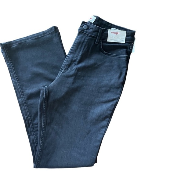 Women's WRANGLER HIGH RISE BOLD BOOT JEAN IN BLACK Size 10/30X30 NWT STRETCH - Picture 6 of 12